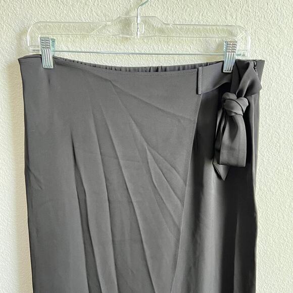 New Halara Black Wide Leg High Waisted Wrap Pants Women's L Trouser - Picture 3 of 9